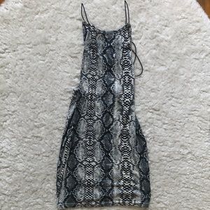 Snake print dress